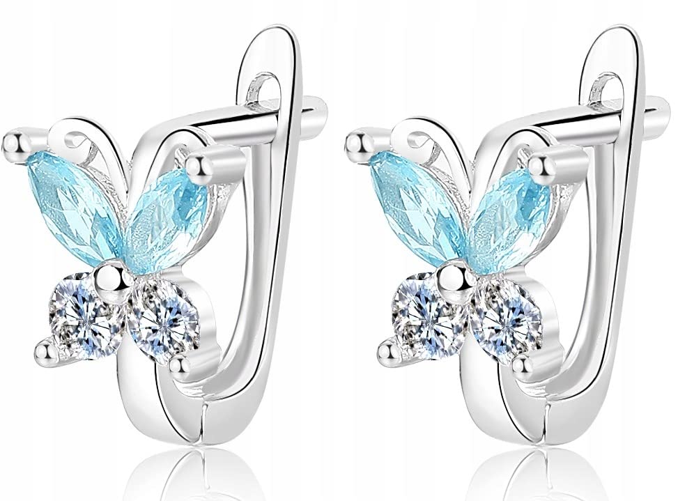 Pendientes de mariposa de plata 925 el regalo ideal de comunión y cumpleaños