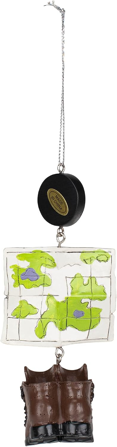 Ganz Hiking Dangle Christmas Tree Ornament 4.7 Inch Multicolor