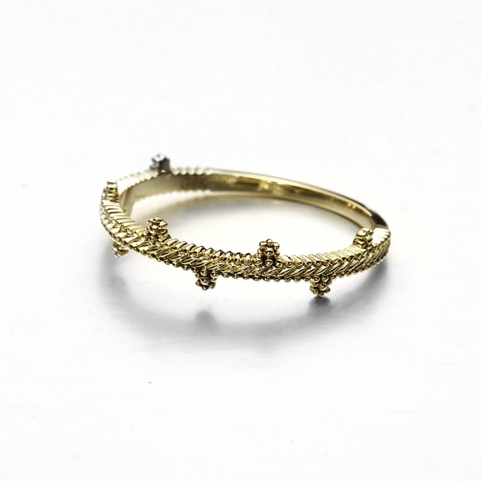 Anillos de boda de oro amarillo de 9 K/14 K/18 K, anillos clásicos para parejas