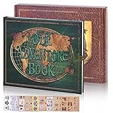 Bullet Journals Notizbuch, Retro-Schloss, Abenteuerbuch, Reisetagebuch, Notizbuch, Hardcover, geheimes Notizbuch, Skizzenbuch (grün)