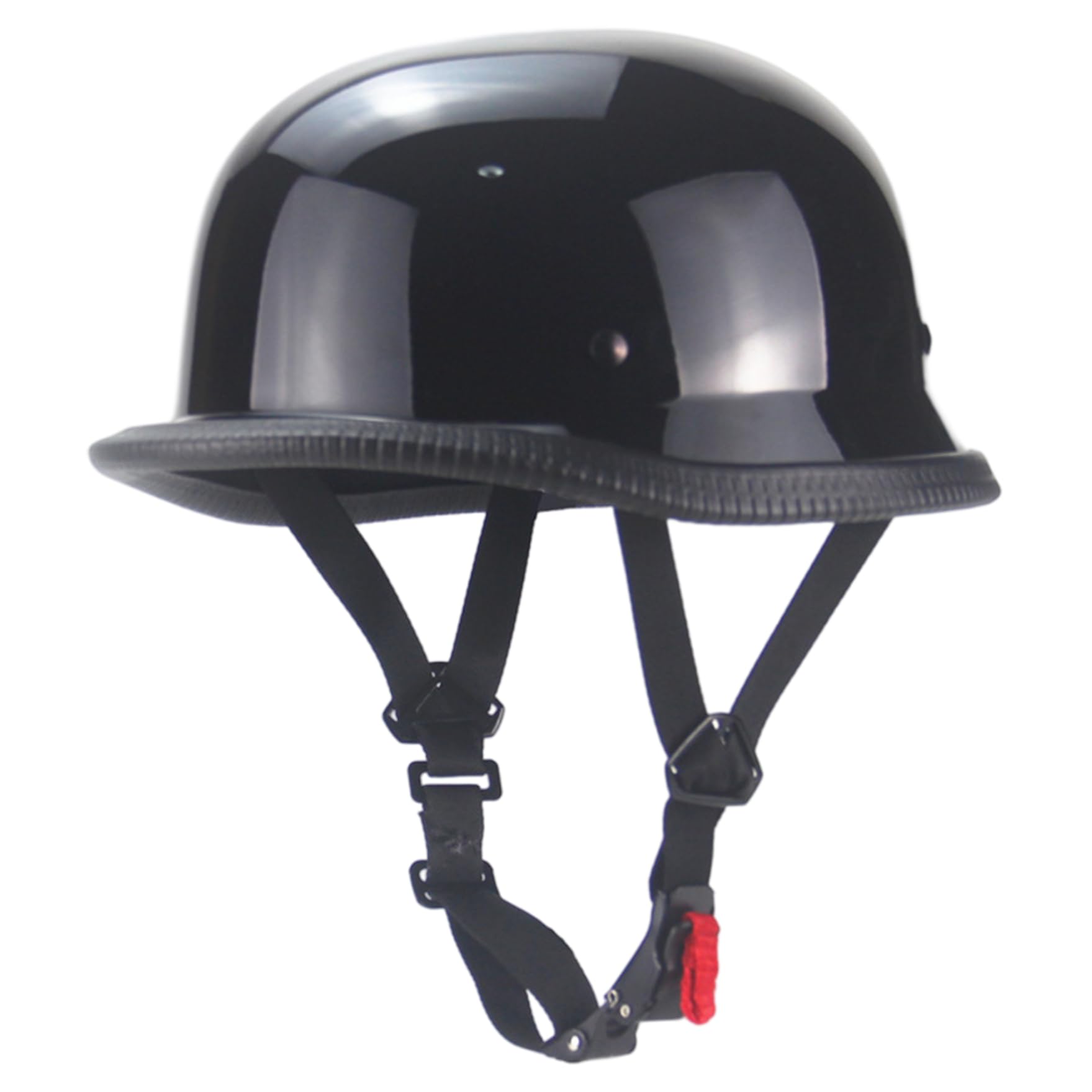 Casco alemán de media cara vintage y casco de motocicleta ajustable 6