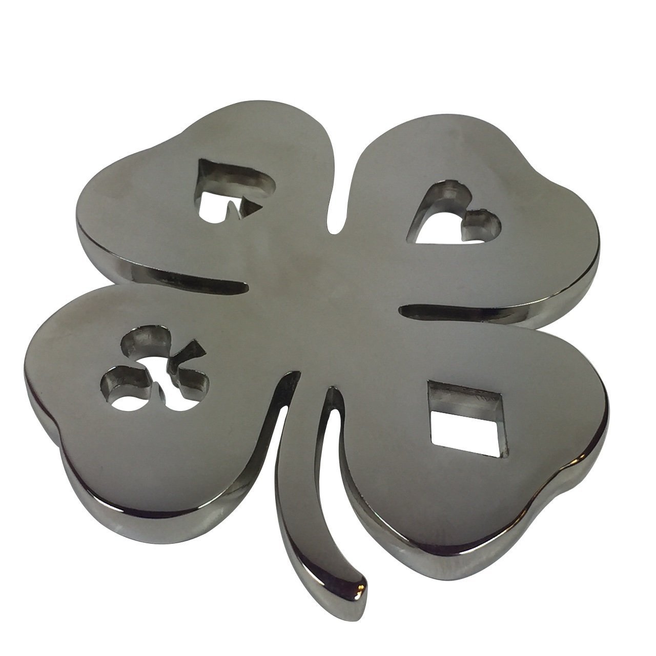 Four Leaf Clover Poker Weight (Silver)