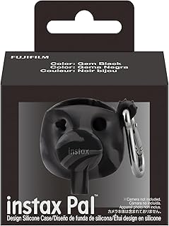 instax 富士フイルム(FUJIFILM) チェキ instax mini Pal専用シリコンケース ジェムブラック INS PAL SIL CASE BLACK