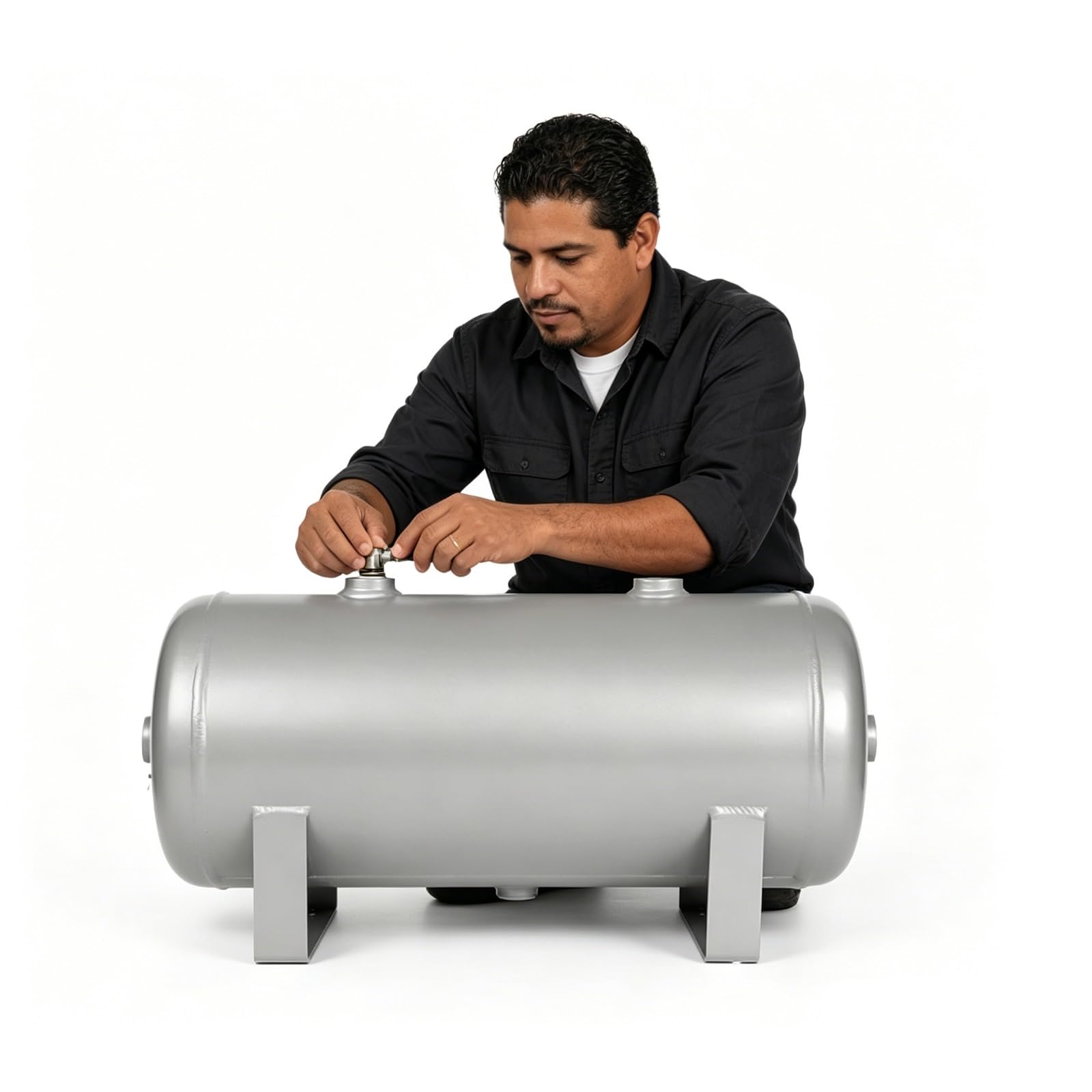 Wlcgyd One Color Air Compressor Reservoir Tank Rust Resistant Air Compressor Reserve Tank, 5 6 8 Gallon Air Tank For Suspension System Pneumatic Tools Onboard Air System, Fast Air Recovery(30L/7.9Gallon)