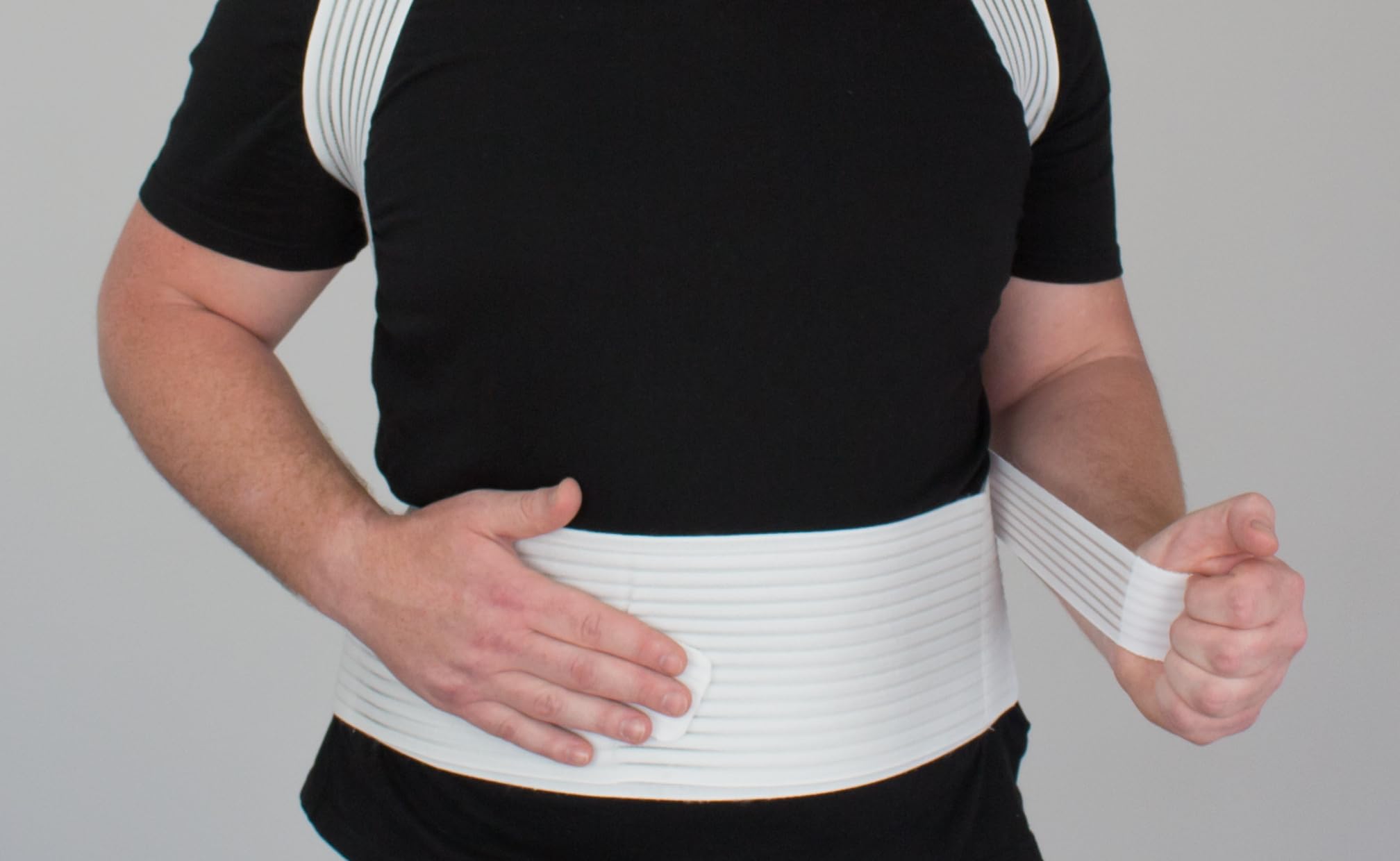 Hydas Geradehalter mit Stützgürtel, XXL - unterstützt eine aufrechte Körperhaltung, Haltungskorrektur, Made in Germany