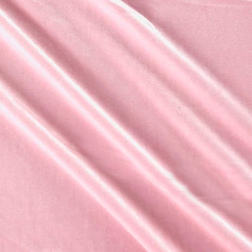 Stretch Velvet Pink, Fabric by the Yard