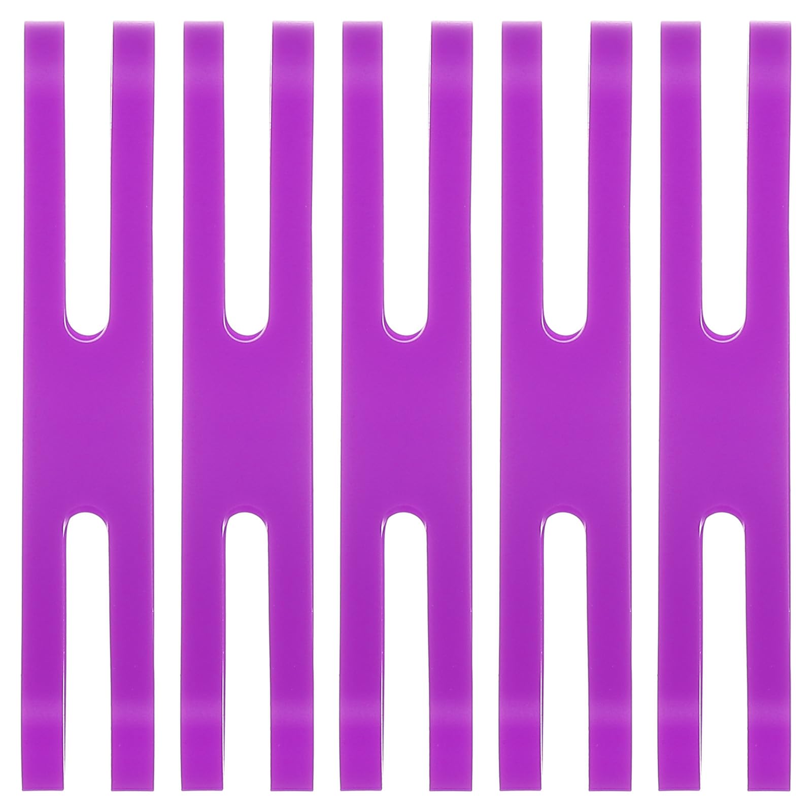 Bandes en silicone épaisses et solides PATIKIL | 5 élastiques colorés violets de 4 pouces durables - 7