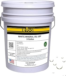 Food Grade White Mineral Oil USP 350, Cutting Boards, | Countertops and Butcher Blocks |Food Safe | NSF H-1, Halal & Koshe...