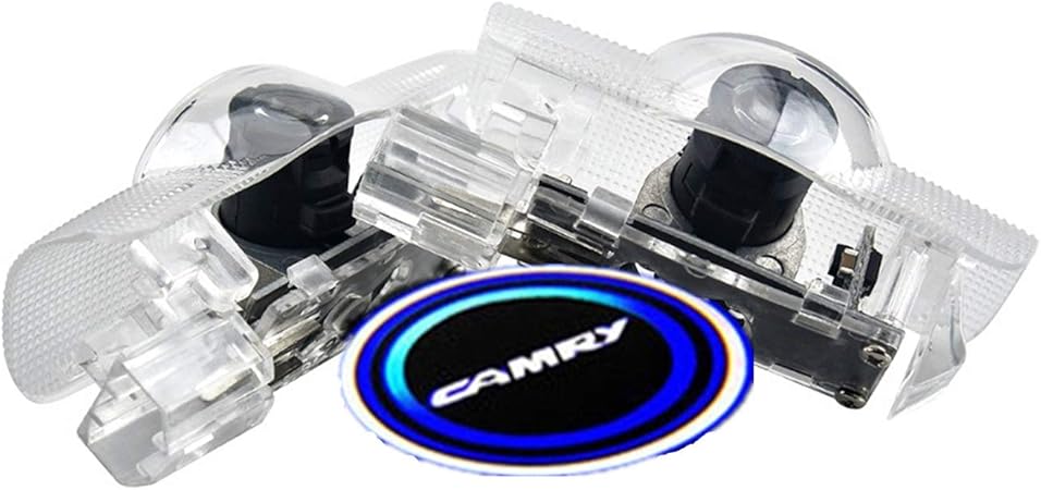 Amazon Geeandly 車用 カーテシーランプ カムリ ロゴ 70系 50系 40系ロゴ 高輝度のledチップ カーテシライト ドアライト 2個セットドア 前後左右取り付け可能 角度調整機能付き 適合 Camry カーテシーランプ 車 バイク
