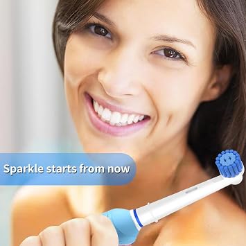 8 Pack Sensitive Gum Care Replacement Brush Heads Compatible with Oral b Braun Electric Toothbrush. Soft Bristle for Superior and Gentle Clean