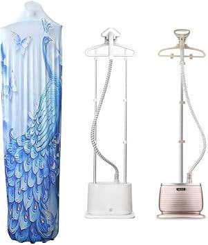 Garment Steamer Dust-proof Cover Fabric Steamer Protective Cover for Home Commercial Clothing Steam Engine Storage Bag for Universal Vertical Clothes Steamer standing,Peacock Pattern