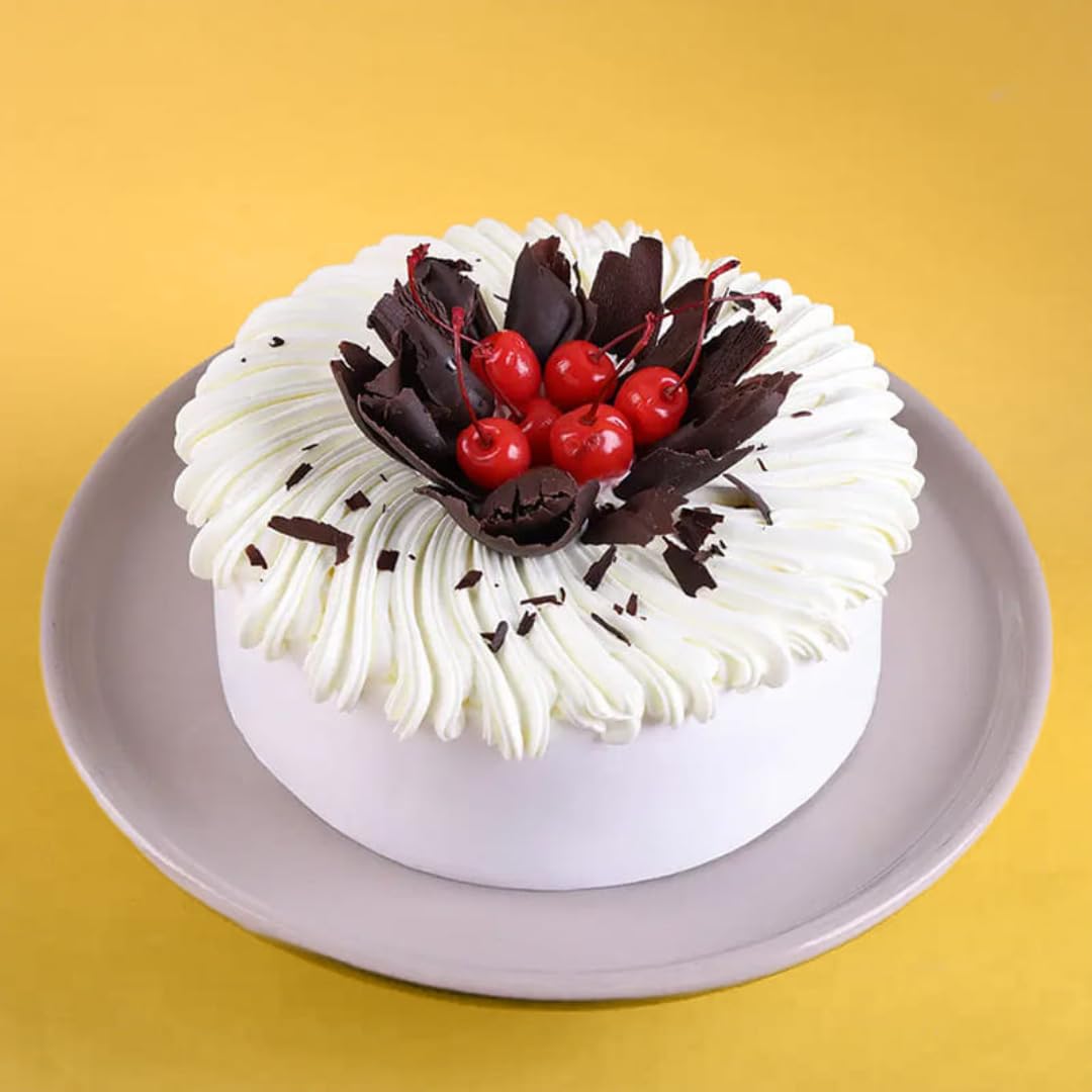 FlowerAura Delicious Fresh 2Kg Cherry Swirls Black Forest Cake For Birthday | Anniversary | Wedding | Mother's Day | Father's Day | Valentine's Day | Christmas | New Year (Same Day Delivery)-picture-12