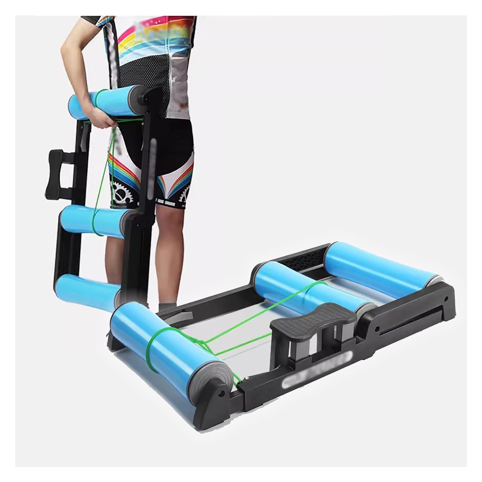 Rulli per bicicletta, per esercizi indoor, struttura in lega di alluminio, progettati per ciclismo indoor tutto l'anno