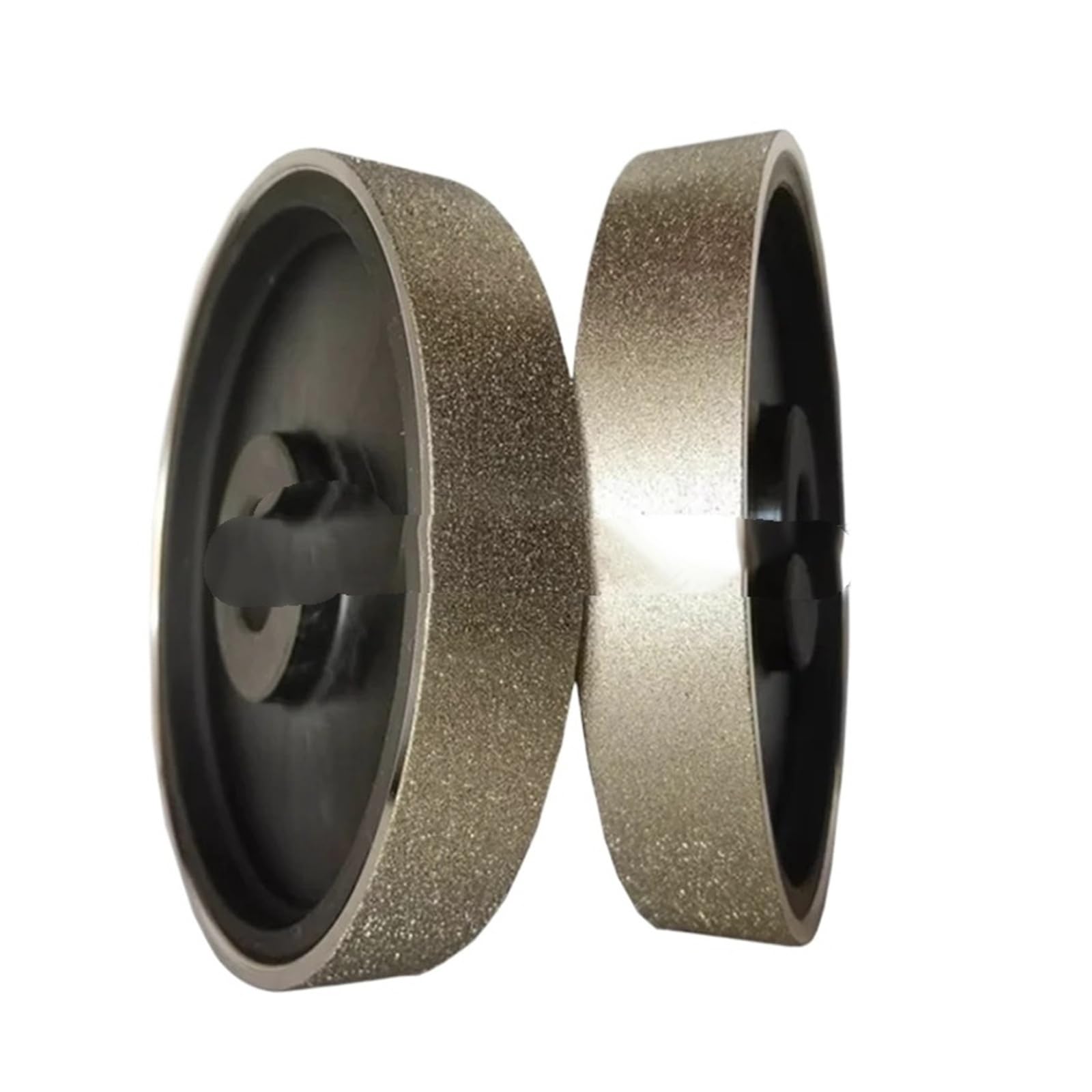Roue en plastique diamant galvanisé de 150 mm, trou de 25 mm
