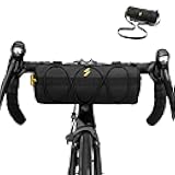 Bike Handlebar Bag Small Bicycle Handle Bar Bag Handy Front Bike Bags Handlebar Storage Pouch Pack with Shoulder Strap Little Mountain Road Bike Barrel Bag