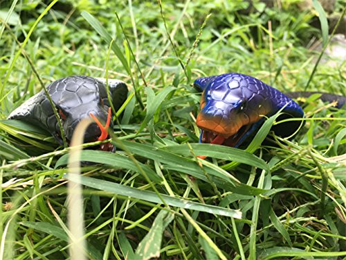 Shopline [Upgraded Version] 17" Remote Control Snake Toy, Chargeable Lifelike Realistic Naja Cobra Toy with Retractable Tongue and Swinging Tail for Kids Children Fun Entertainment (Black) - Thumbnail 5