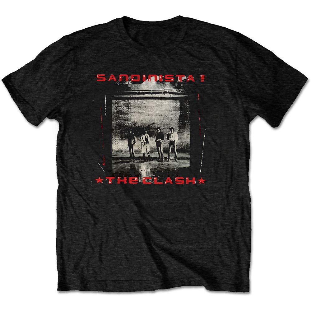 Official Black T Shirt The Clash Punk 1980 'Sandinista!' Album Cover M