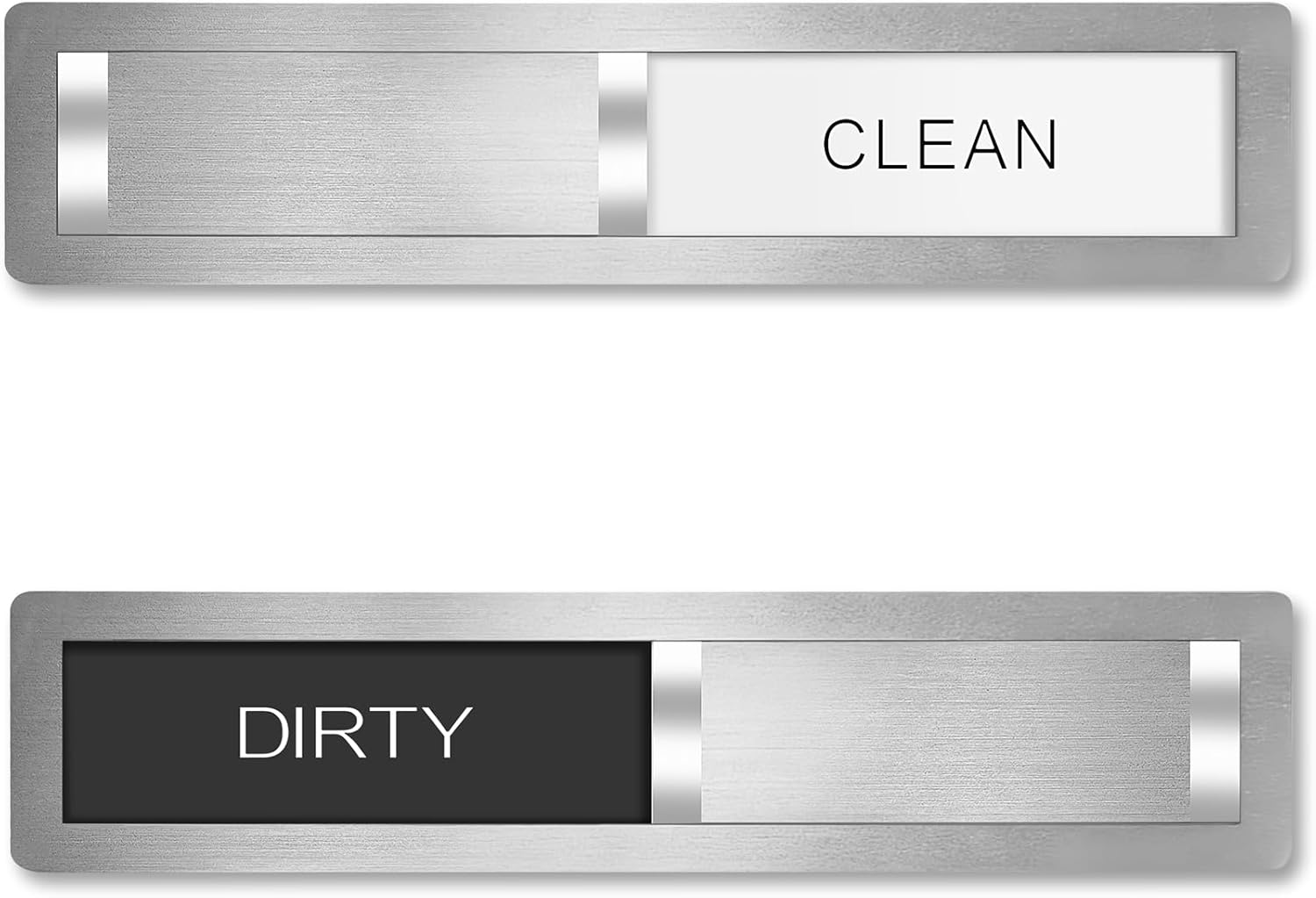 Imán para lavavajillas Clean Dirty, acero inoxidable cepillado