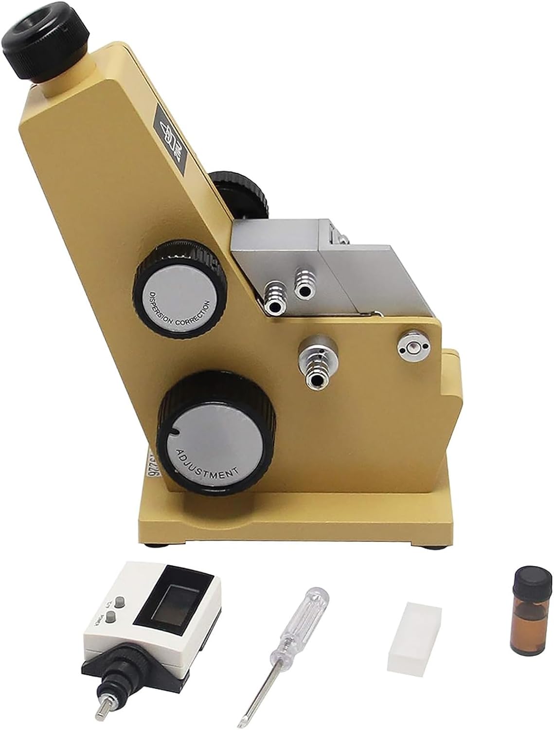 Abbe Monocular Refractometer, Digital Lab ABBE Refractometer, Monochromatic Refractometer Digital Brix Refractometer Laboratory Optical Equipment, for The Petroleum Industry, Teaching