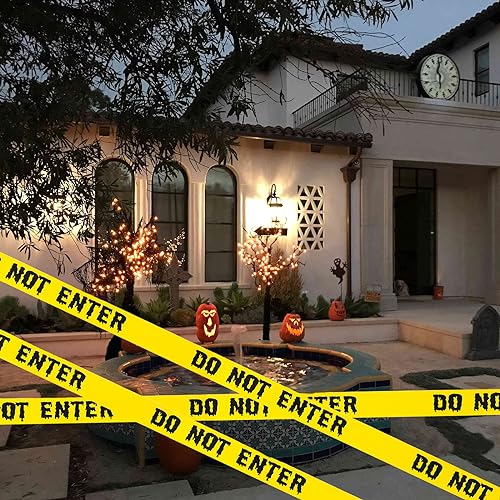 HYXITVCG 1.9inch x 82Feet Halloween Decorations Caution Tape Roll Halloween Caution Tape Halloween Tape Scary Warning Tape for Halloween Party Decorations Indoor Outdoor の商品画像 5