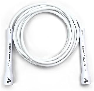 Elite Jumps Adjustable 6mm PVC Jump Rope - Unbreakable Handles, Non-Kinking Cord for Cardio, Boxing, Fitness & Strength Training