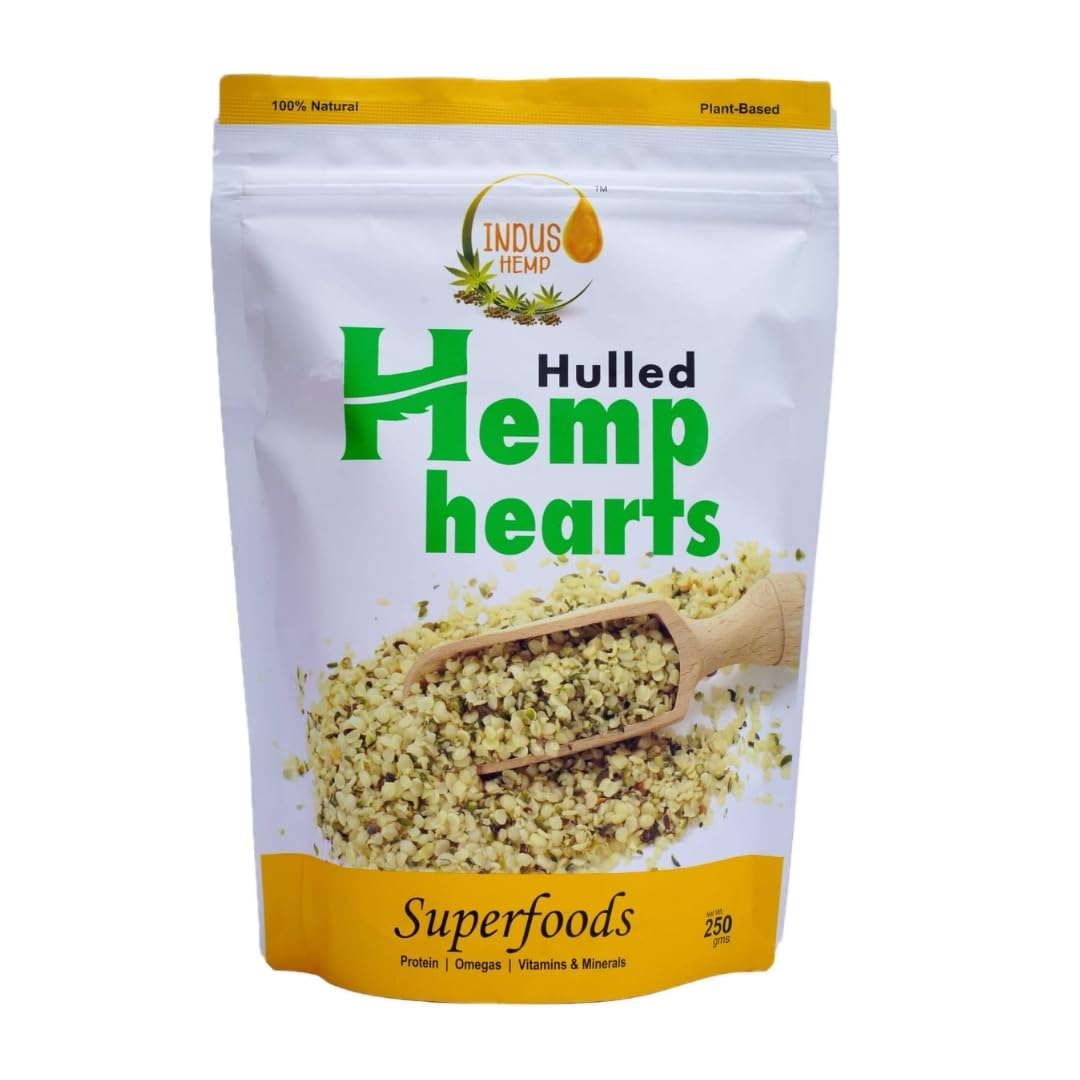 INDUS HEMP - Hemp Hearts/Hulled Hemp Seeds (500g) | 10g Protein | 12g Omegas 3 6 9 Per Serving | 20 Amino Acids | 100% Vegan and Organic (500) (B0D9MJCLWZ) Amazon Price History, Amazon Price Tracker