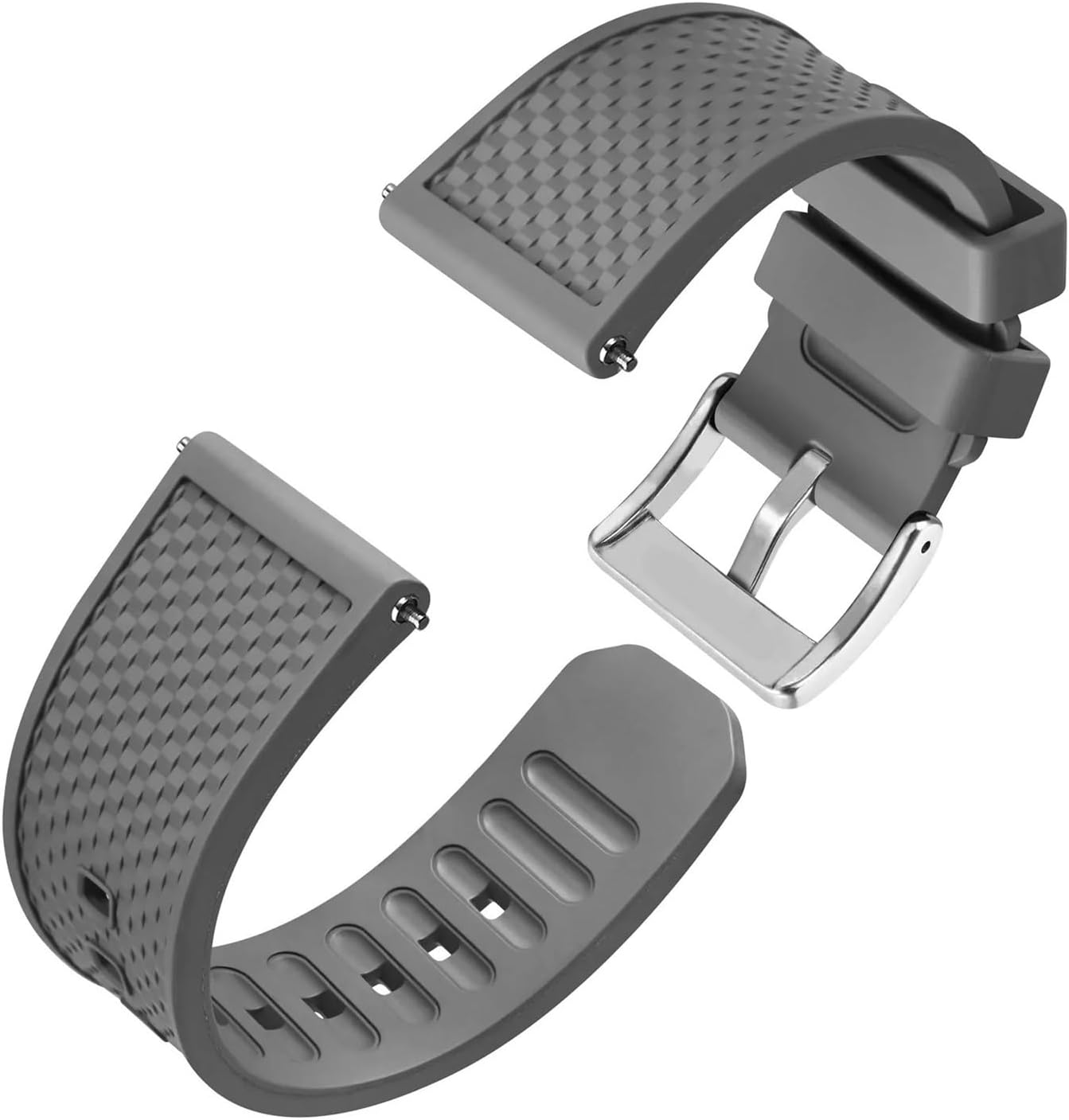 CAREG Watch Strap Replacement And Adjustable 20mm 22mm Wristband Fit For Men Stainless Steel Buckle Quick Release Watchband Durable