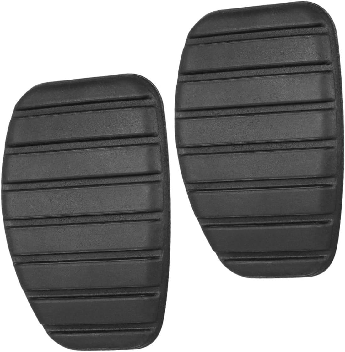 Gatuida 2pcs Automotive Clutch and Brake Pedal Covers Rubber Protective Pads for Enhanced Grip and Easy Installation Compatible with Various Models Durable and Non-Slip Design