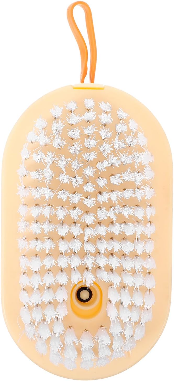 Hanging Shoe Cleaning Brush and Liquid with Soft Bristles