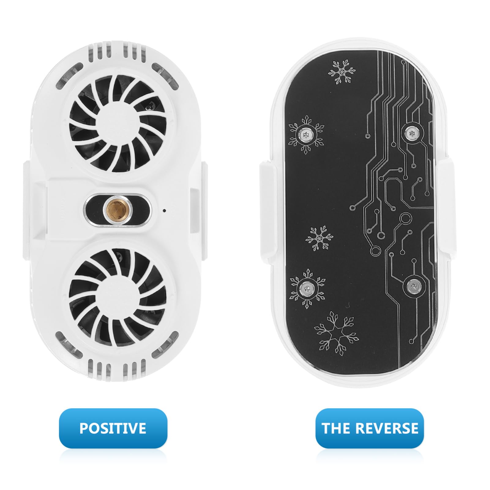 Ventilador de Teléfono Móvil Ultra Silencioso con Doble Ventilador y Enfriamiento Rápido Refrigerador de Semiconductores para Evitar el Sobrecalentamiento durante Streaming