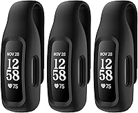 Vista 1 de Paquete de 3 fundas con clip para Fitbit Inspire 3/Inspire 2, negro+negro+negro
