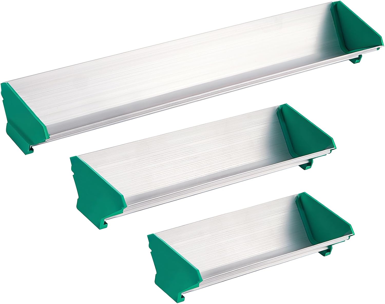 Zonon 3 Pcs Dual Edge Aluminum Emulsion Scoop Coater for Silk Screen Printing Coating Tool 8'' 10'' 16'', Screen Printing Supplies, 3 Sizes