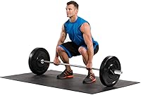 Vista 2 de KINGC Barra olímpica de 5 pies de 60 pulgadas con rosca cromada estándar sólida con agujero de 2 pulgadas y collares de anillo para gimnasio