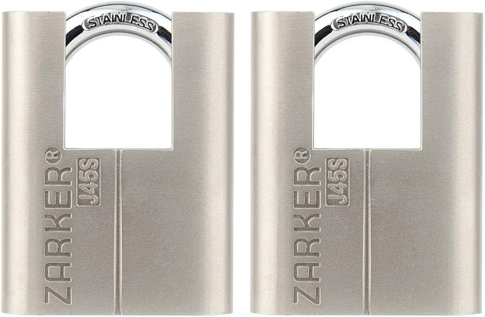 Zarker J55 keyed Alike Padlocks-ステンレス Zarker J55 keyed Alike