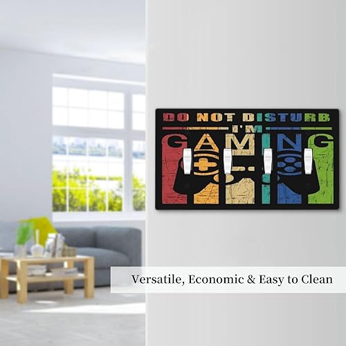 Vista 710 de Placa de pared con interruptor de luz de doble interruptor de pared para niños, diseño de dinosaurio, galaxia, espacio exterior, planeta, nebulosa