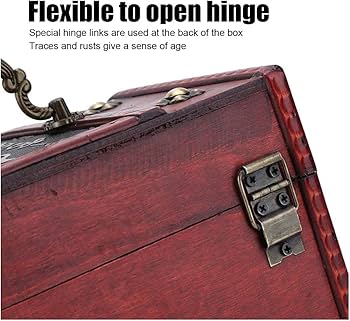 Amazon.co.jp: ヴィンテージ木製収納ボックス ポータブル装飾木製宝箱