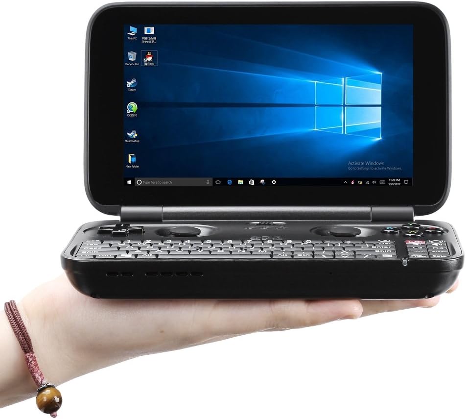 GPD WIN June 5 Update Aluminum Shell Intel X7-Z8750 Gamepad Tablet Video Game Console 5.5" Handheld Video Game Console Windows 10 Bluetooth 4.1 4GB/64GB (GPD WIN)