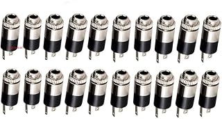 Lsgoodcare Stereo-Klinkenstecker, 3,5 mm, 3-polig, Mini-Kopfhörer-Audio-Buchse für DIY-Audio-Elektronik-Projekte, 20 Stück
