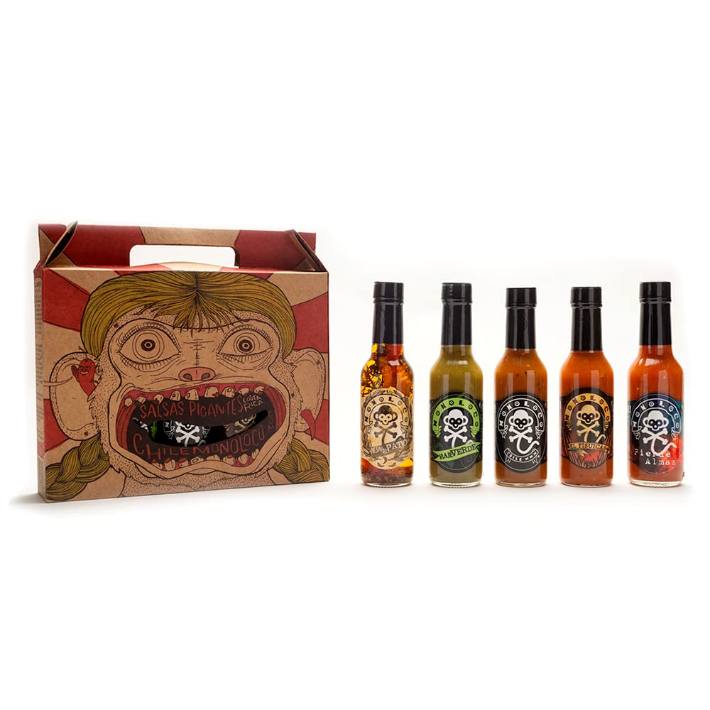 Chile Monoloco Hot Sauce Variety Pack A costa rican hot