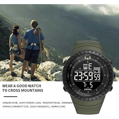 SMAEL Brand Men's Digital Watches Luxury Waterproof Modern Clock Male Date LED Chronograph Electronic Wristwatches 1237