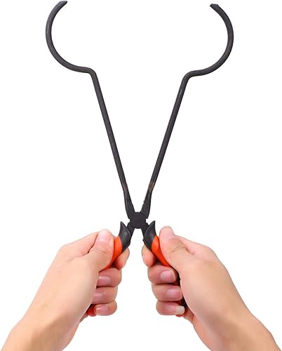 Miniatura 6 de Abrazadera de soporte para horno de fusión, pinza de crisol, alicates de oro derretido, pinzas de horno de fusión de oro, crisoles para herramientas
