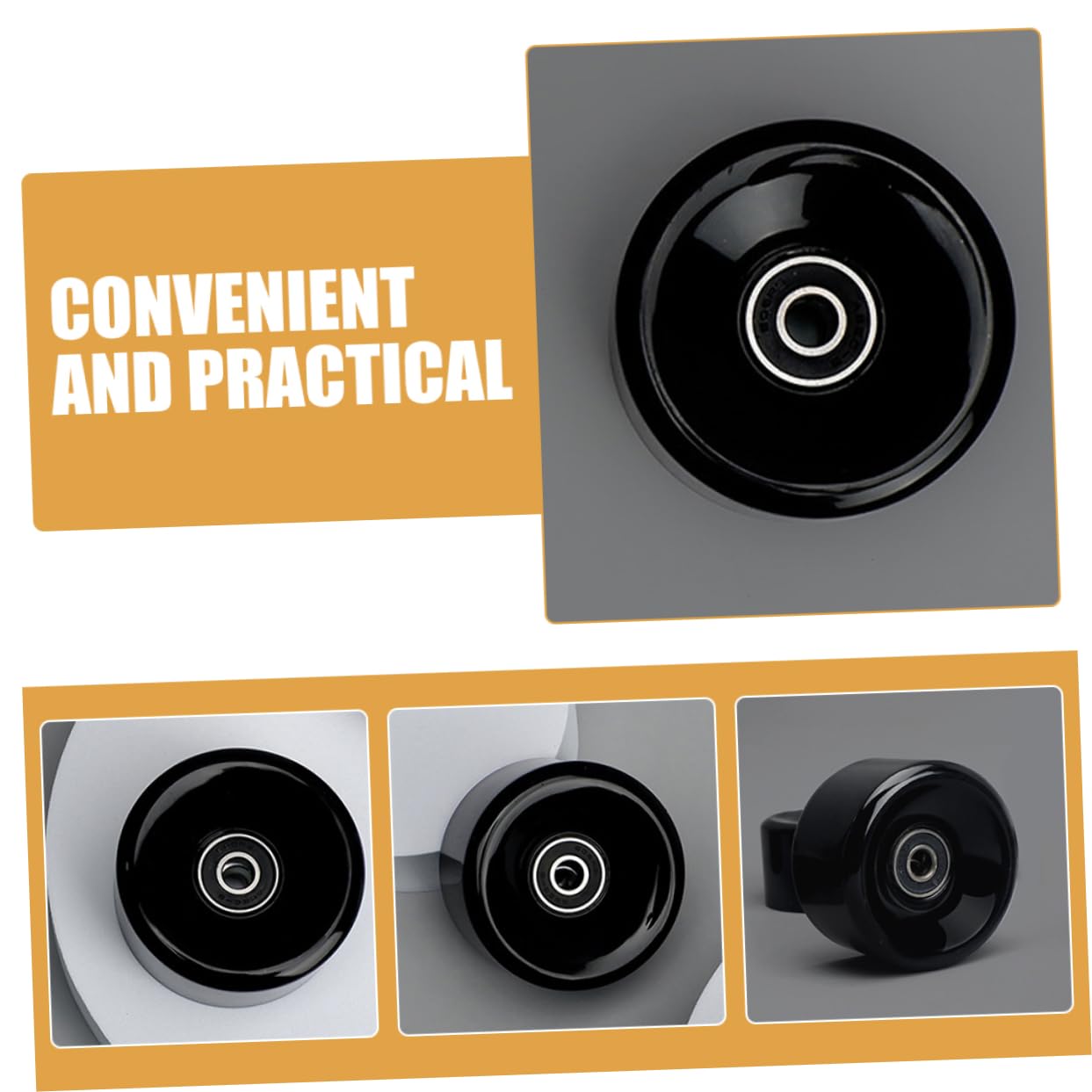 Totority Roller Skate Wheels Replacements Double Row Quad Wheel Set for Outdoor Roller Skates High Elasticity