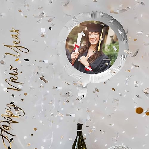 Miniatura 5 de Globo personalizado con cara, fotos personalizadas, globos de feliz cumpleaños, globos con nombre personalizado para regalos de fiesta de aniversario