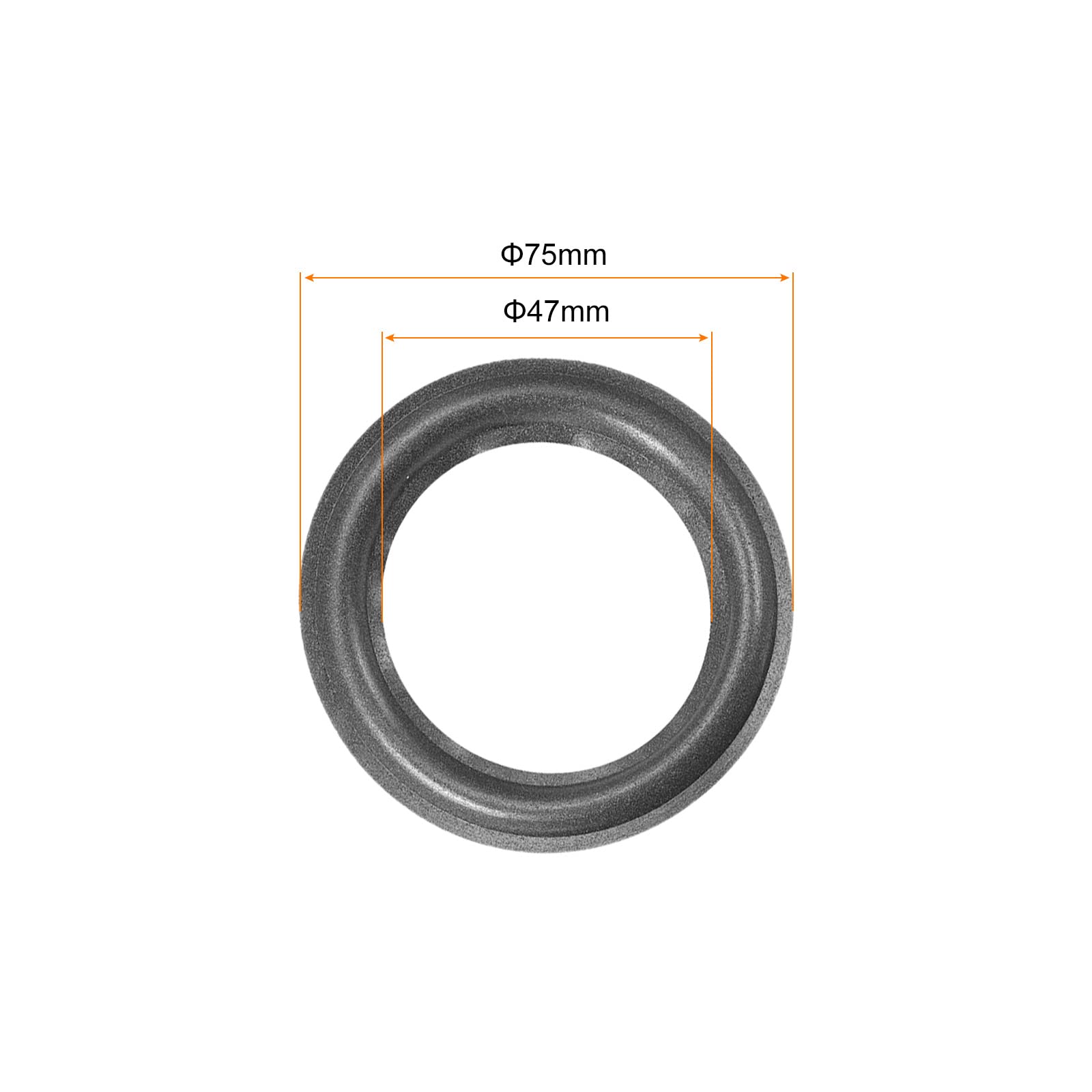 4 Anelli In Schiuma P2 Per Riparazione Subwoofer - Gomma Perforata Per Altoparlanti, Diametro Esterno 115mm, Nero, Fai Da Te