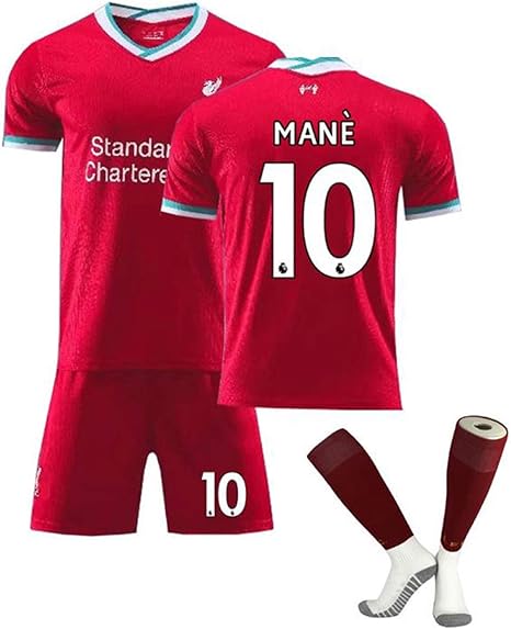 Amazon Co Jp アサッカーウェア 大人 子供用 ジュニア 練習着 上下セット サッカーソックス１足付き １足付き 背番号10 Size 28 ホーム キッチン