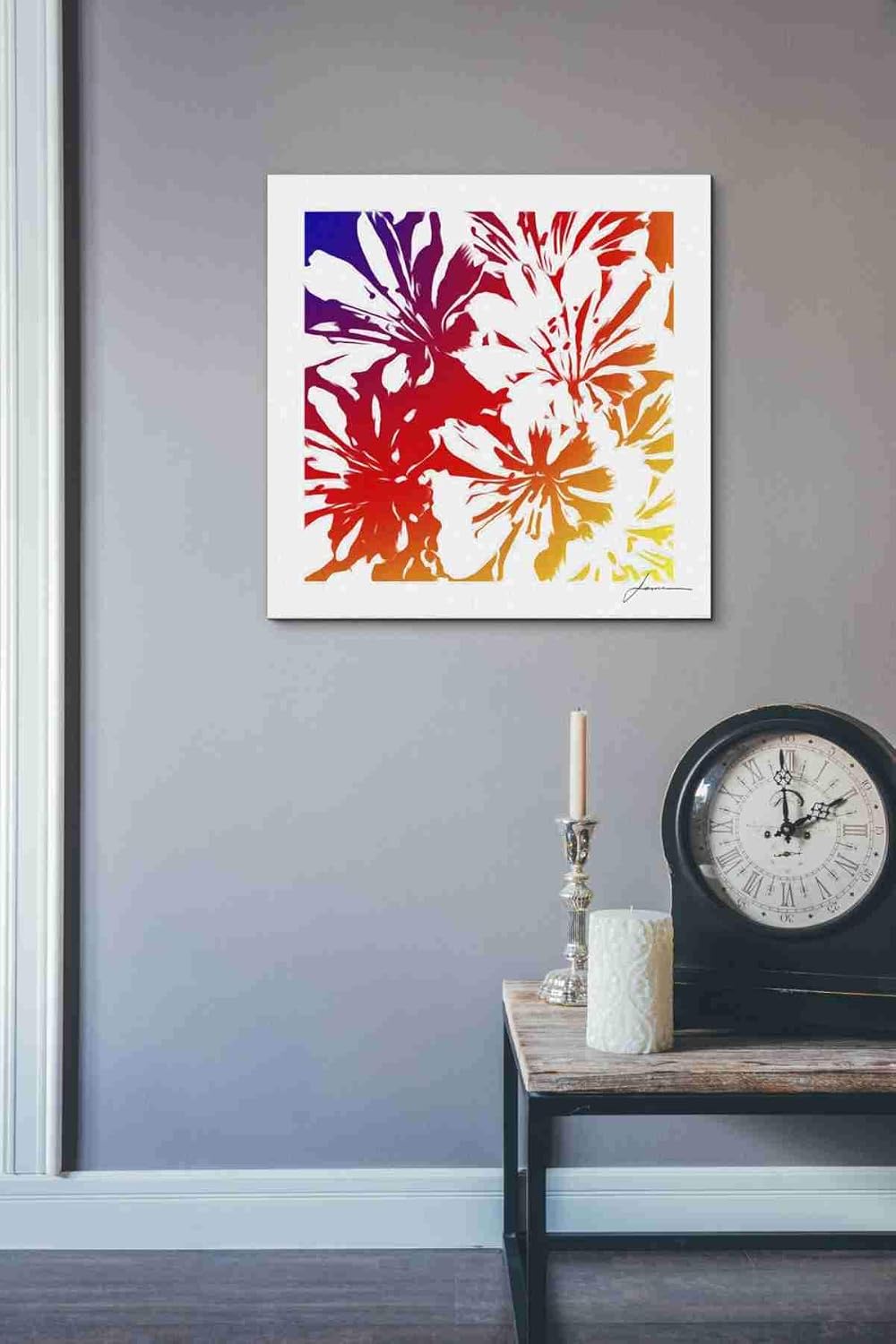 Epic Graffiti 'Hummingbird Love' by Cameron Gray, Canvas Wall Art, 18"x18"