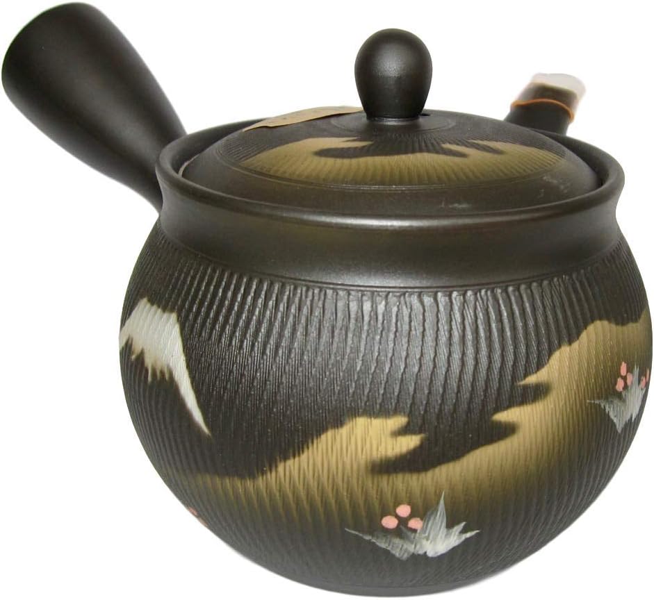 Japanese Kyusu Tokoname Handmade Clay Teapot 12.5 Fluid