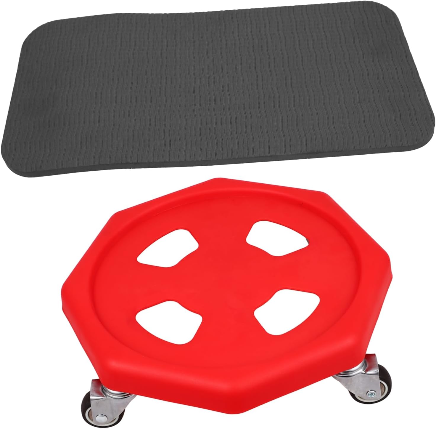 HANABASS Sliding Discs for Abdominal Training Portable Fitness Equipment with Knee Pad for Core Strength and Stability for Home Workouts and All Fitness Levels