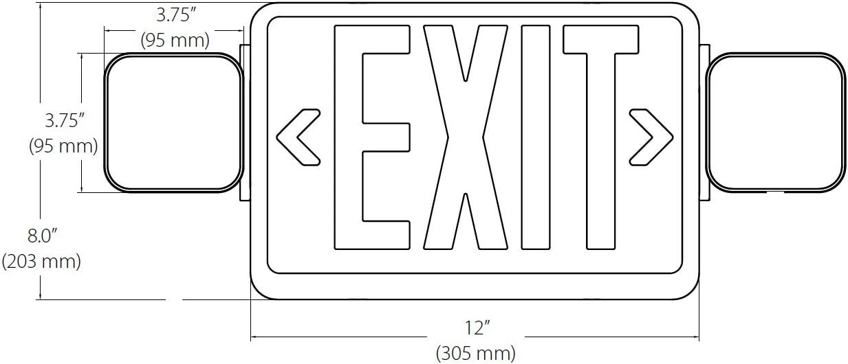 🛒 Flash Sale NICOR Lighting LED Emergency Exit Sign with Dual Adjustable LED Heads, White with Red Lettering (ECL1-10-UNV-WH-R-2) Get Popular Offer NICOR Lighting LED Emergency Exit Sign with Dual Adjustable LED Heads, White with Red Lettering (ECL1-10-UNV-WH-R-2)