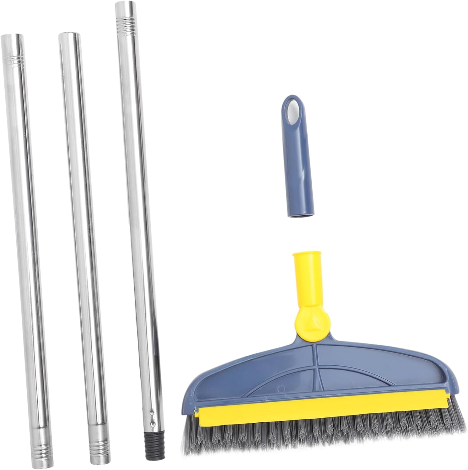 Levemolo Swivel Floor Brush Scrubber with Hard Bristles Handle Cleaning Brush for Bathroom Kitchen and Patio Effortless Floor and Tile Scrubbing Easy to Use Design